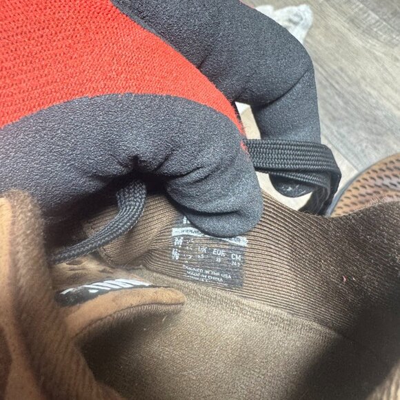 NoBull Perforated Coffee Brown Leather Trainers Women's Size 9 - Picture 5 of 7